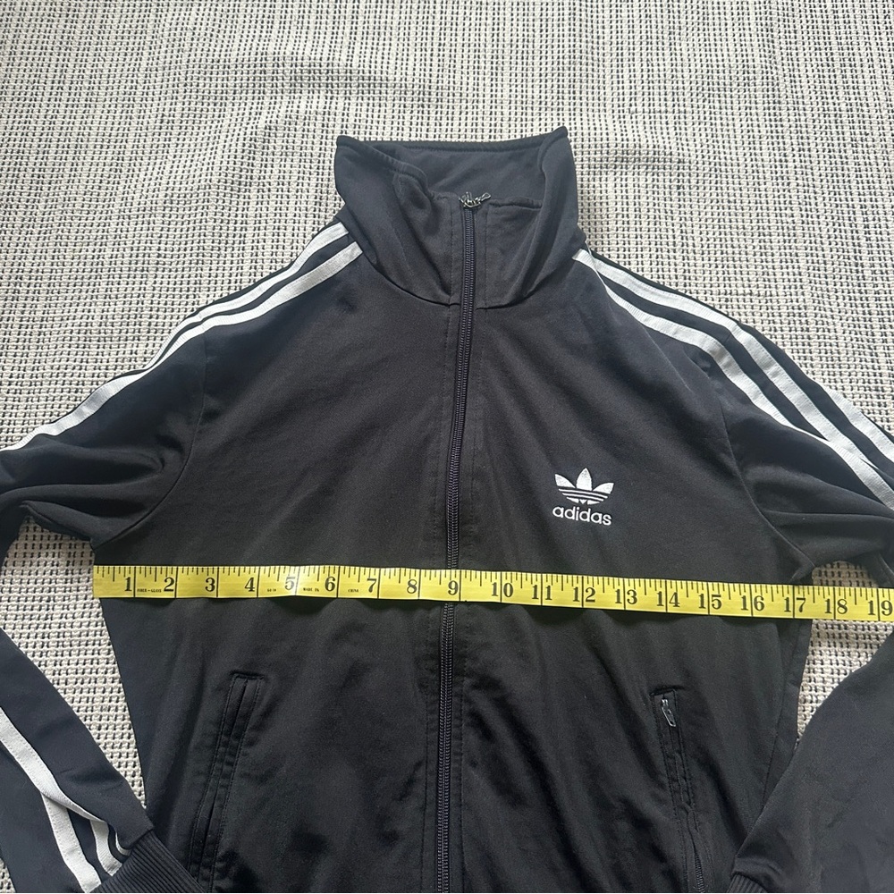 ADIDAS Black and White Full Zip Sweatshirt Size S - Picture 4 of 7